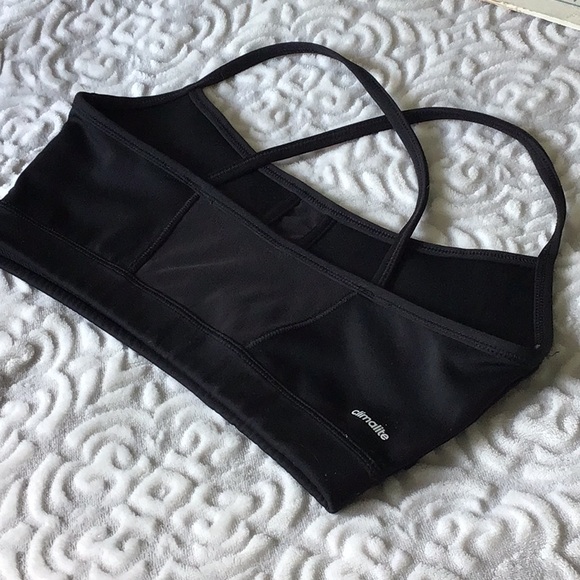 Adidas Black Classic Crossed Back Climalite Sports Bra S/P - Picture 7 of 11